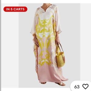 Silk Kaftan dress new African summer beach boho